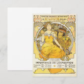 1904 World's Fair By Alphonse Mucha Save The Date (Voorkant / Achterkant)