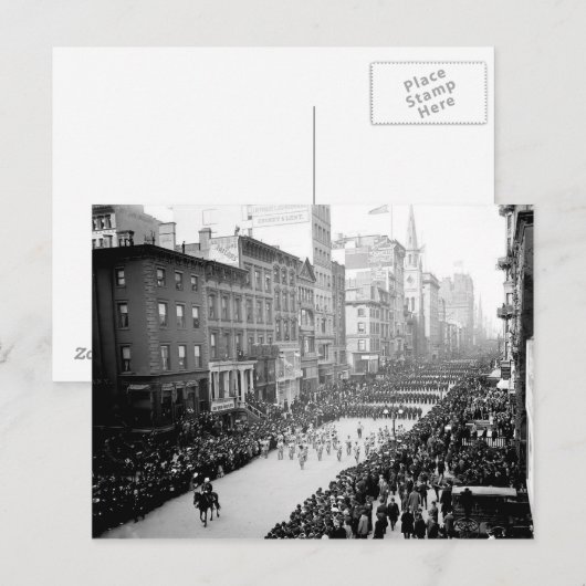 1905 5th Ave NYC Parade Briefkaart (Voorkant / Achterkant)