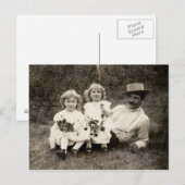 1905 A father and his daughters Briefkaart (Voorkant / Achterkant)
