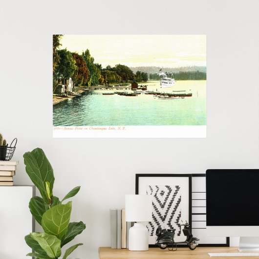 1905  Bemus Point, Chautaqua Lake, Poster (Thuiskantoor)