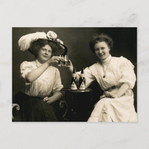 1905 Bier die de Vrienden van het Meisje drink Briefkaart