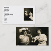 1905 Bier Drink meisjesvrienden Visitekaartje (Voorkant / Achterkant)