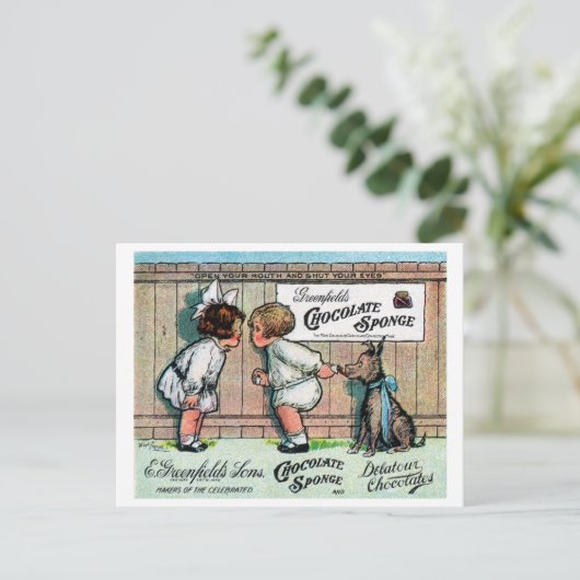 1905 Chocolade Snoep AD Briefkaart (Staand voorkant)