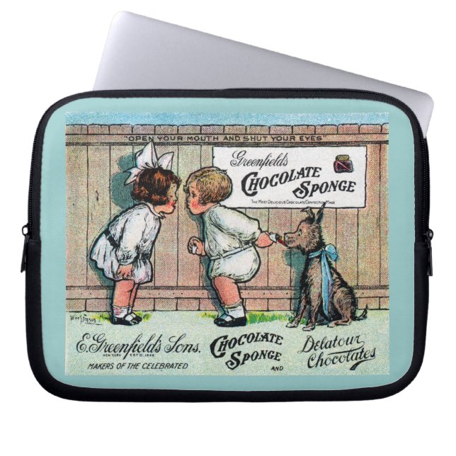 1905 Chocolade Snoep AD Laptop Sleeve (Voorkant)