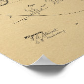 1905  dubbelzijdige Art-afdrukken met dubbele fiet Poster (Hoek)