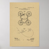 1905  dubbelzijdige Art-afdrukken met dubbele fiet Poster (Voorkant)