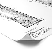 1905 Golf Club Caddy Bag Design Patent Art Print (Hoek)