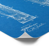 1905 Golf Club Caddy Bag Design Patent Art Print (Hoek)