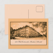 1905 Hotel Continental München Duitsland Briefkaart (Voorkant / Achterkant)