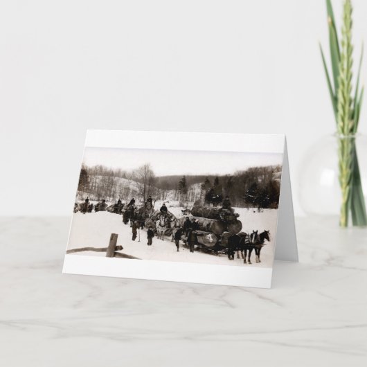 1905 Houthakkers op het werk Kaart (Voorkant)