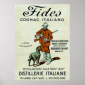 1905 Italiaans Poster Cognac (Voorkant)