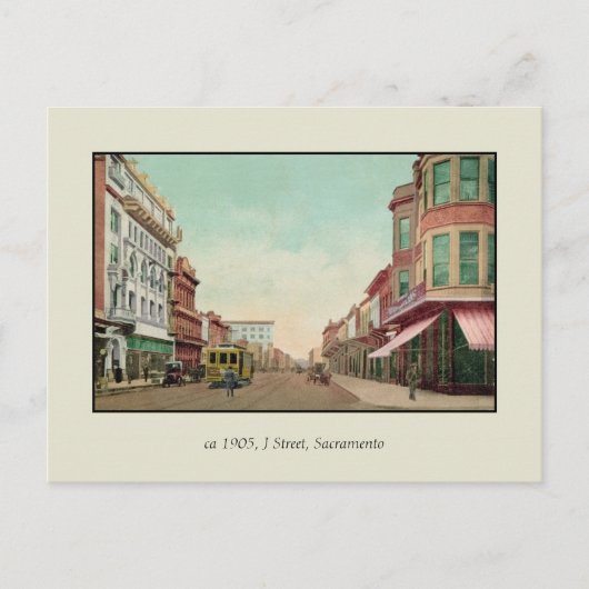  1905 J Street, Sacramento, Cal. Briefkaart (Voorkant)