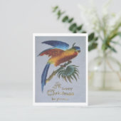 1905 Kerstgroeten met papegaai Briefkaart (Staand voorkant)