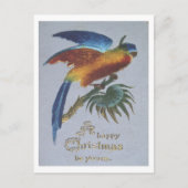 1905 Kerstgroeten met papegaai Briefkaart (Voorkant)
