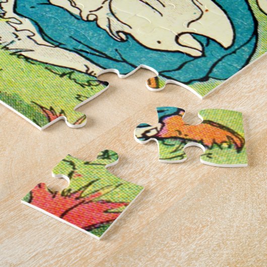 1905 kleine meid zet boeg op haar zwarte kat legpuzzel (Zijkant)