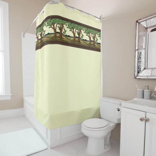  1905-kunst en ambachtelijke vormgeving douchegordijn (In situ)