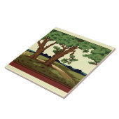  1905-kunst en ambachtelijke vormgeving tegeltje (Zijkant)