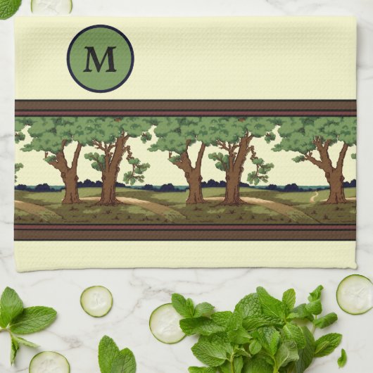  1905-kunst en ambachtelijke vormgeving theedoek (Gevouwen)