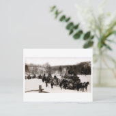 1905 Lumberjacks op het werk Briefkaart (Staand voorkant)