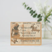 1905  Maria en haar Lam Rijm Post Kaart (Staand voorkant)