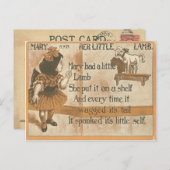 1905  Maria en haar Lam Rijm Post Kaart (Voorkant / Achterkant)