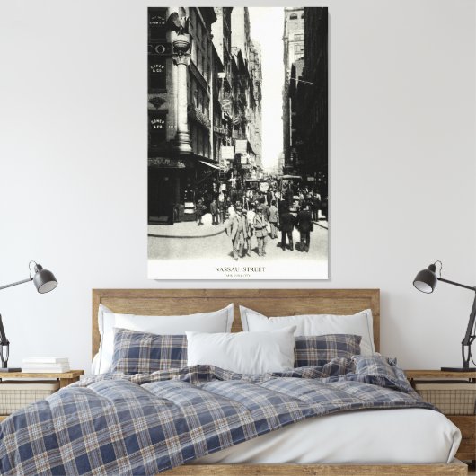 1905 Nassau Street, New York Canvas Afdruk (Insitu (Slaapkamer))