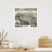 1905 Parsons, WV Bird's Eye Uitzicht Panorama Poster (Keuken)