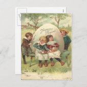 1905 Vintage Joyouses Paques Easter Postcard Feestdagenkaart (Voorkant / Achterkant)