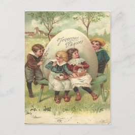 1905 Vintage Joyouses Paques Easter Postcard Feestdagenkaart