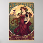 1905 Vintage Vin Rouge Impérial Wine Advertising Poster (Voorkant)