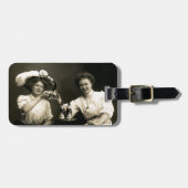 1905 Vriendinnen Drink bier Bagagelabel (Voorkant horizontaal)