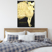 1906!! ART NOUVEAU PEACOCK DANCER CANVAS (Insitu (Slaapkamer))