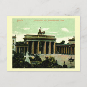 1906 Brandenburger Tor, Berlijnse Vintage, Duitsla Briefkaart