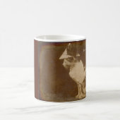 1906 De bevelhebber kleedde kat RPPC Koffiemok (Center)