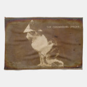 1906 De bevelhebber kleedde kat RPPC Theedoek (Horizontaal)