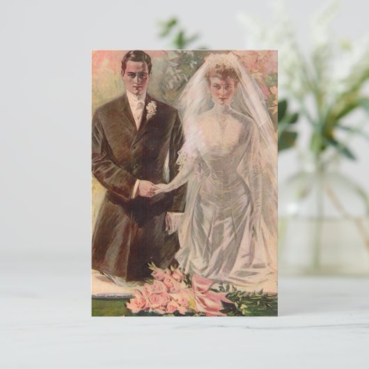 1906 Edwardian bruiloft (Staand voorkant)