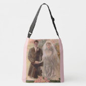 1906 Edwardian bruiloft Crossbody Tas (Achterkant)