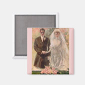 1906 Edwardian bruiloft Magneet (Voorkant / Achterkant)