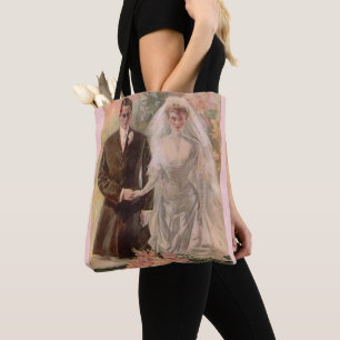 1906 Edwardian bruiloft Tote Bag