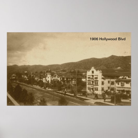 1906 Hollywood Blvd Print (Voorkant)