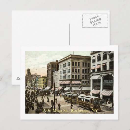 1906 Main St., Rochester, NY Briefkaart (Voorkant / Achterkant)