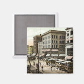 1906, Main St., Rochester NY Magneet (Voorkant / Achterkant)