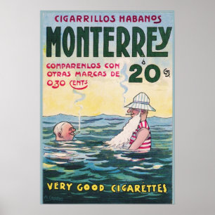 1906  Monterrey Cigar Advertisement Poster