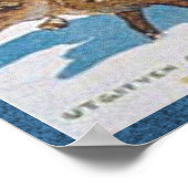 1906 Scandinavische Jultomten in Sleigh Poster (Hoek)