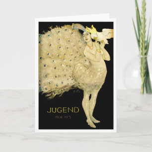 1906!!! "VOGELS VAN EEN VERDER" ART NOUVEAU GREETI KAART