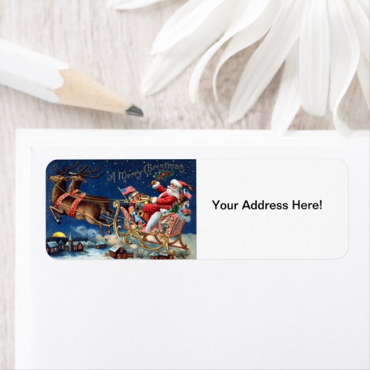 1906 Vrolijk kerstfeest Etiket (Insitu)