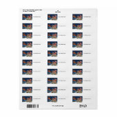 1906 Vrolijk kerstfeest Etiket (Full Sheet)