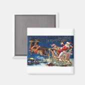 1906 Vrolijk kerstfeest Magneet (Voorkant / Achterkant)