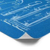 1907 Golf Club Head Patent Art Drawing Print (Hoek)