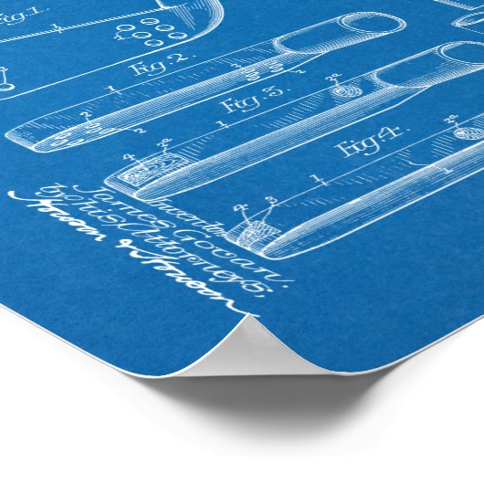1907 Golf Club Head Patent Art Drawing Print (Hoek)